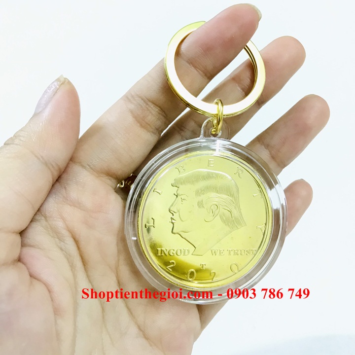 Móc khóa xu hình Trump - SP005258 